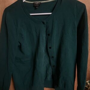 Talbots Women's Deep Green Cardigan